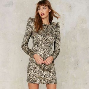 Nasty gal Constantine jacquard mini dress